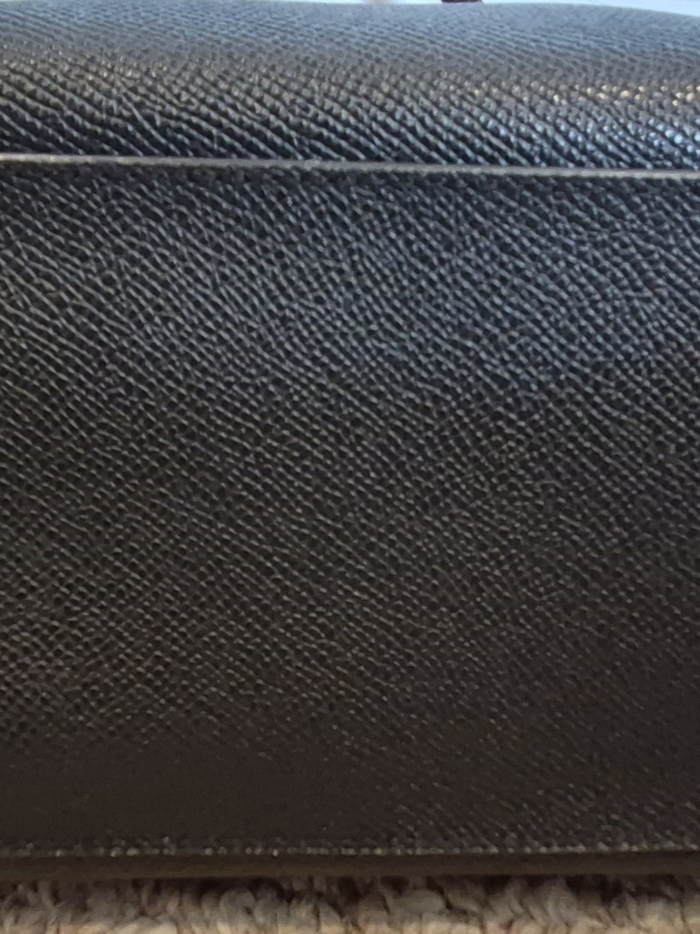 Coach Mini City Zip Tote Black Crossgrain Leather Bag F22967 Like New - Picture 3 of 6
